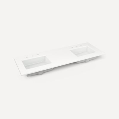 Robern - 61 X 22 Inch, Double Vanity Top, 2 Sink