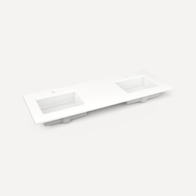 Robern - 61 X 22 Inch, Double Vanity Top, 2 Sink