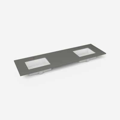 Robern - 73 X 22 Inch, Double Vanity Top, 2 Sink