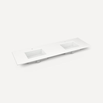 Robern - 73 X 22 Inch, Double Vanity Top, 2 Sink