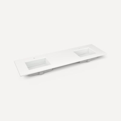 Robern - 73 X 22 Inch, Double Vanity Top, 2 Sink