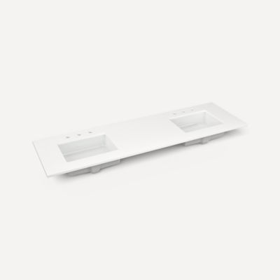 Robern - 73 X 22 Inch, Double Vanity Top, 2 Sink