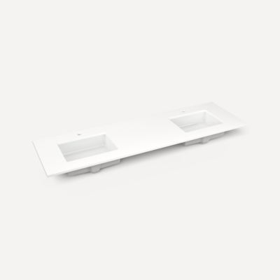 Robern - 73 X 22 Inch, Double Vanity Top, 2 Sink