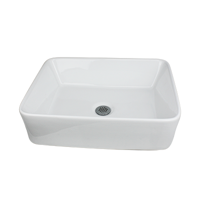 Nantucket Sinks - Rectangle White Vessel Sink