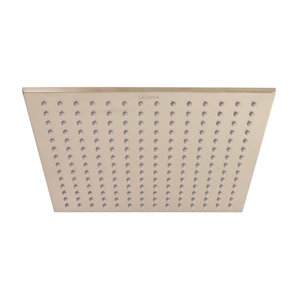 Lacava - Waterblade Ceiling-Mount Tilting Square Rain Shower Head, 121 Rubber Nozzles