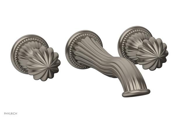 Phylrich - Georgian & Barcelona Wall Mounted Lavatory Faucet Trim Only - Round Handles