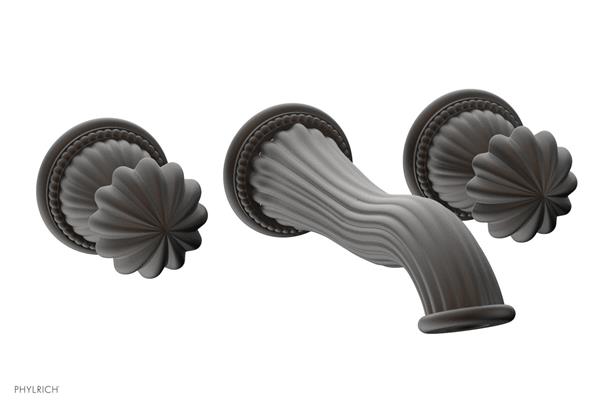 Phylrich - Georgian & Barcelona Wall Mounted Lavatory Faucet Trim Only - Round Handles