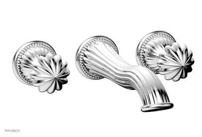 Phylrich - Georgian & Barcelona Wall Mounted Lavatory Faucet Trim Only - Round Handles