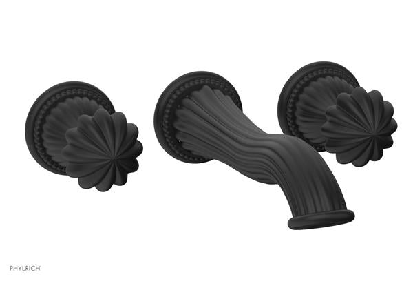 Phylrich - Georgian & Barcelona Wall Mounted Lavatory Faucet Trim Only - Round Handles