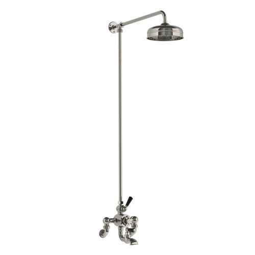 Lefroy Brooks - Classic Black Wall Mounted Thermostatic Bath & Shower Mixer