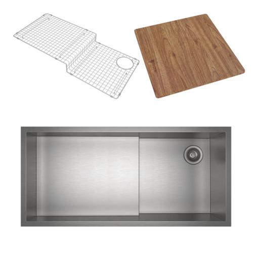 Rohl - Culinario 36 Inch Stainless Steel Chef/Workstation Sink With Accessories
