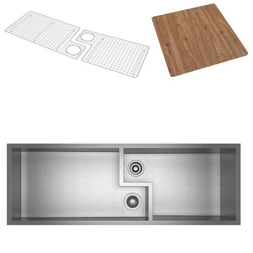 Rohl - Culinario 50 Inch Stainless Steel Chef/Workstation Sink With Accessories