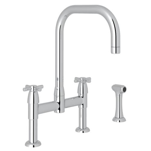 Rohl - Perrin & Rowe Holborn Bridge Kitchen Faucet With U-Spout and Side Spray