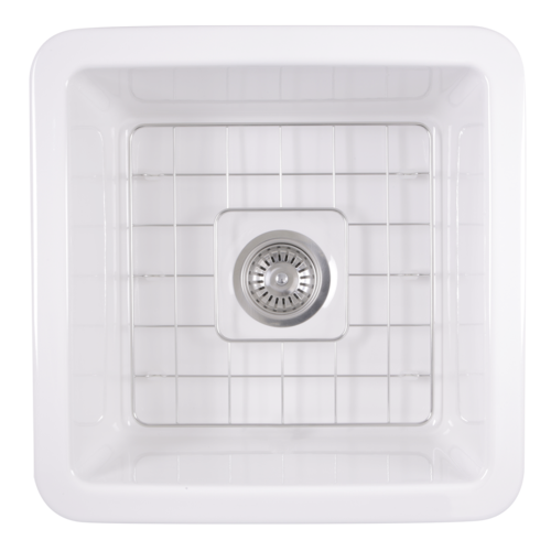 Nantucket Sinks - 18-Inch Undermount Fireclay Kitchen Sink