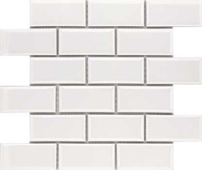 Roca Tile - 2 x 4 Brick Beveled 12 x 12 MosaicMax