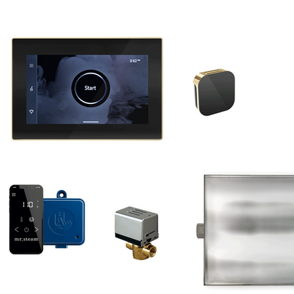 Mr. Steam - Xbutler Steam Shower Control Package With Isteamx Control And Aroma Glass Steamhead