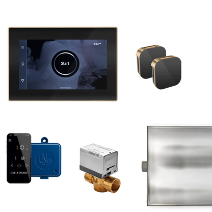 Mr. Steam - Xbutler Max Steam Shower Control Package With Isteamx Control And Aroma Glass Steamhead