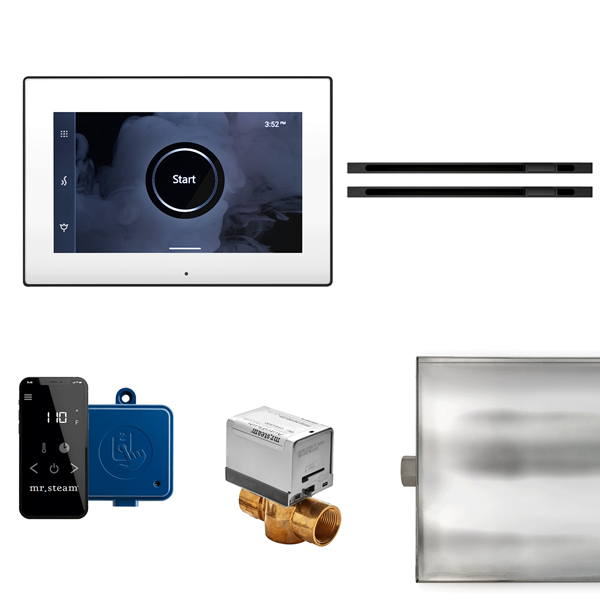 Mr. Steam - Xbutler Max Linear Steam Shower Control Package With Isteamx Control And Linear Steamhead