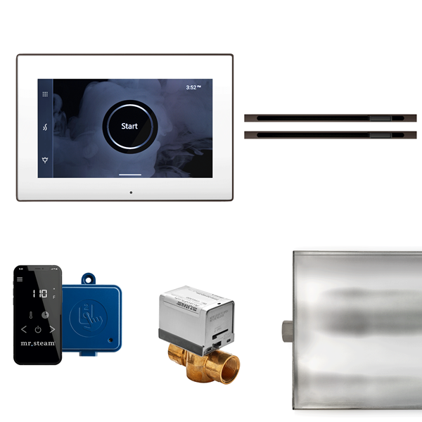 Mr. Steam - Xbutler Max Linear Steam Shower Control Package With Isteamx Control And Linear Steamhead