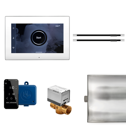 Mr. Steam - Xbutler Max Linear Steam Shower Control Package With Isteamx Control And Linear Steamhead