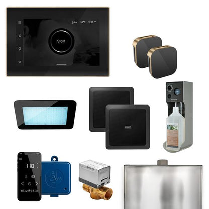 Mr. Steam - Xdream Max Programmable Steam Generator Control Kit With Isteamx Control And Aroma Glass Steamhead