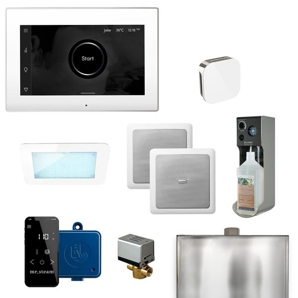 Mr. Steam - Xdream Programmable Steam Generator Control Kit With Isteamx Control And Aroma Glass Steamhead
