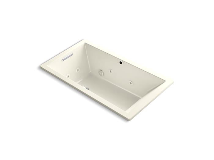 Kohler - Underscore 66 X 36 Inch Drop-In Heated Bubblemassage Air Bath With Whirlpool