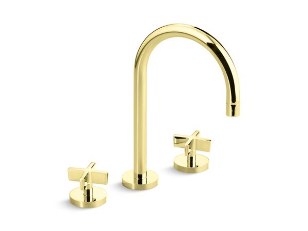 Kallista - One Sink Faucet, Gooseneck Spout, Cross Handles