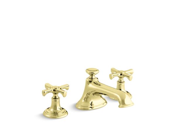 Kallista - Bellis Sink Faucet, Noble Spout, Cross Handles