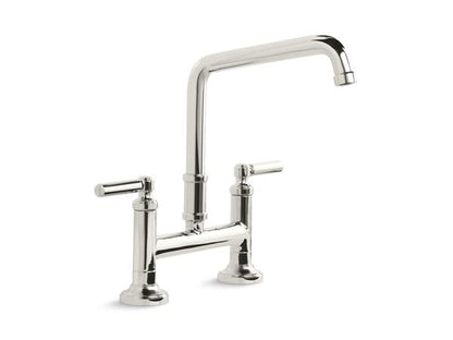 Kallista - Quincy Deck-Mount Bridge Faucet, Lever Handles
