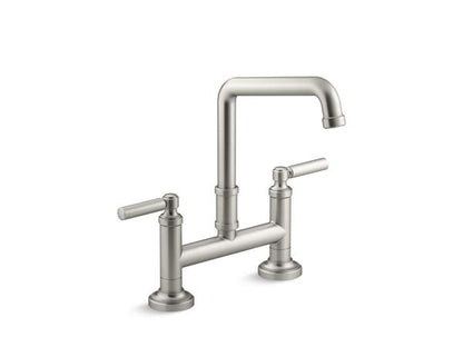 Kallista - Quincy Deck-Mount Bridge Faucet, Lever Handles