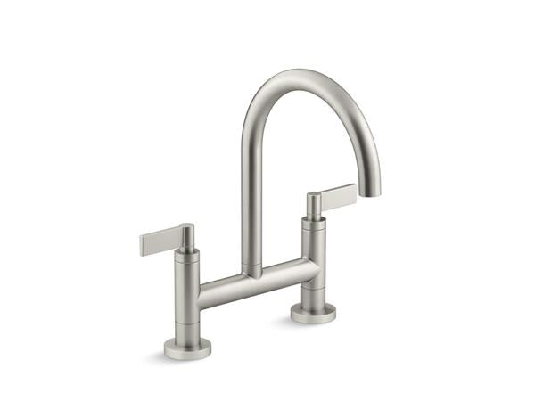 Kallista - One Kitchen Deck-Mount Bridge Faucet, Lever Handles