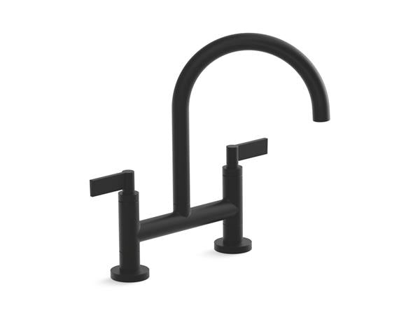 Kallista - One Kitchen Deck-Mount Bridge Faucet, Lever Handles