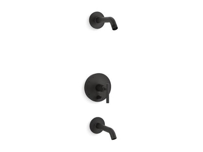 Kohler - Purist Rite-Temp Bath And Shower Trim Kit With Push-Button Diverter And Lever Handle