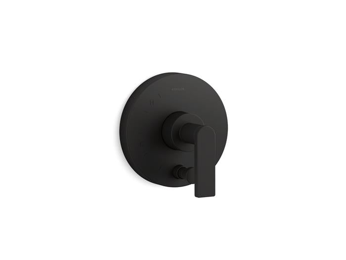Kohler - Composed Rite-Temp Valve Trim With Push-Button Diverter And Lever Handle