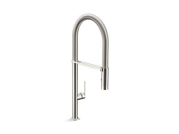 Kallista - Juxtapose Semi-Professional Kitchen Faucet with Polished Nickel Accents