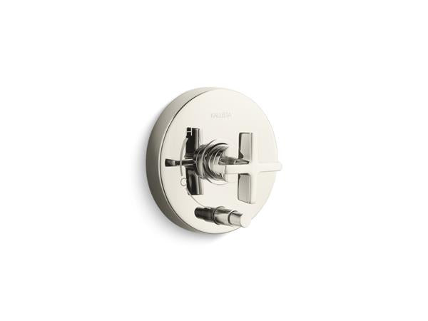 Kallista - One Pressure Balance W/ Diverter Trim, Cross Handle