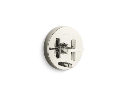 Kallista - One Pressure Balance W/ Diverter Trim, Cross Handle
