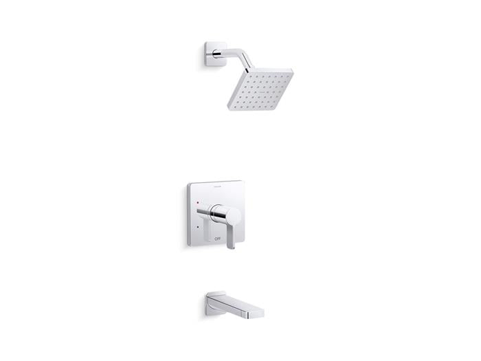 Kohler - Parallel Bath And Shower Trim, 1.75 Gpm Showerhead