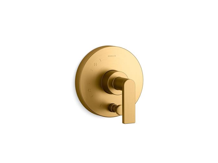 Kohler - Composed Rite-Temp Valve Trim With Push-Button Diverter And Lever Handle