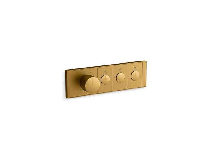Kohler - Anthem Three-Outlet Recessed Mechanical Thermostatic Valve Control