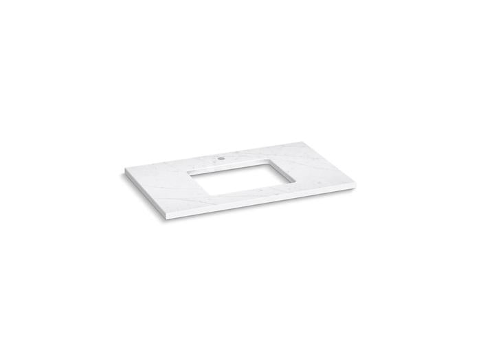 Kohler - Silestone 37 Inch Quartz Vanity Top With Rectangular Cutout