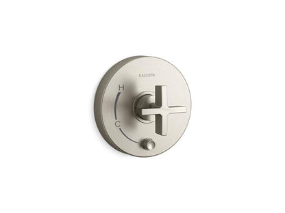 Kallista - One Pressure Balance W/ Diverter Trim, Cross Handle