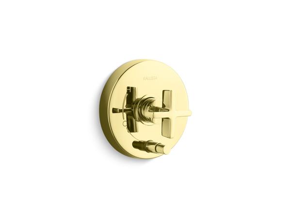 Kallista - One Pressure Balance W/ Diverter Trim, Cross Handle