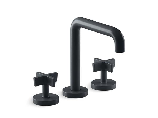 Kallista - One Deck-Mount Bath Faucet, Tall Spout, Cross Handles