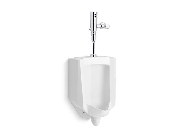 Kohler - Bardon High-Efficiency Urinal With Mach Tripoint Touchless 0.5 Gpf Hes-Powered Flushometer