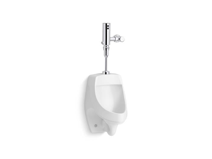 Kohler - Dexter Antimicrobial Urinal With Mach Tripoint Touchless 0.5 Gpf Hes-Powered Flushometer