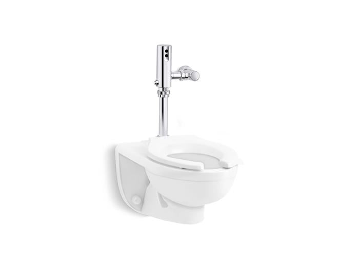 Kohler - Kingston Antimicrobial Toilet With Mach Tripoint Touchless 1.28 Gpf Hes-Powered Flushometer