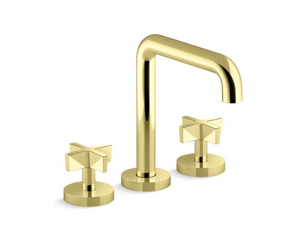 Kallista - One Deck-Mount Bath Faucet, Tall Spout, Cross Handles