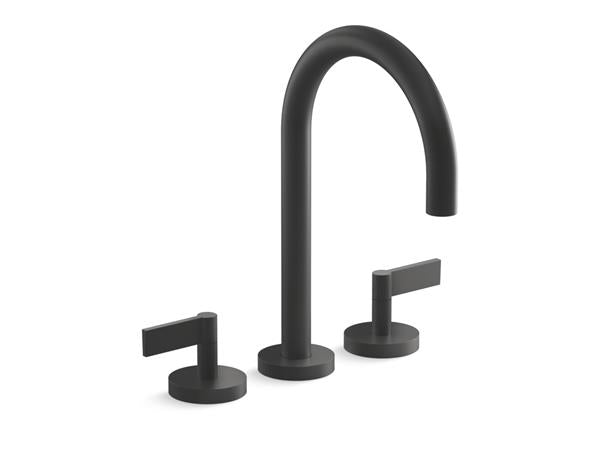 Kallista - One Deck-Mount Bath Faucet, Gooseneck Spout - Lever Handles